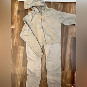 SKIMS tan sweatsuit